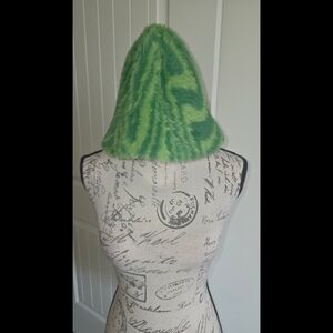 Green Patterned Hat